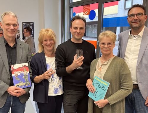 Großer Auftakt für die Ausstellung „Comic – No Capes Needed“ in den neuen Räumen des City-Managements in der Rathausstraße 28 in Völklingen
